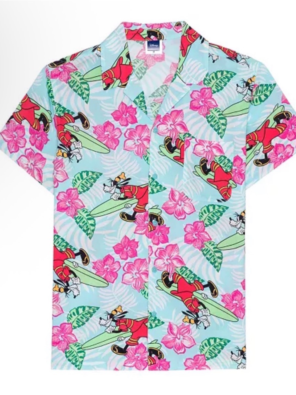 Men's Disney Goofy Short Sleeves Woven Shirt